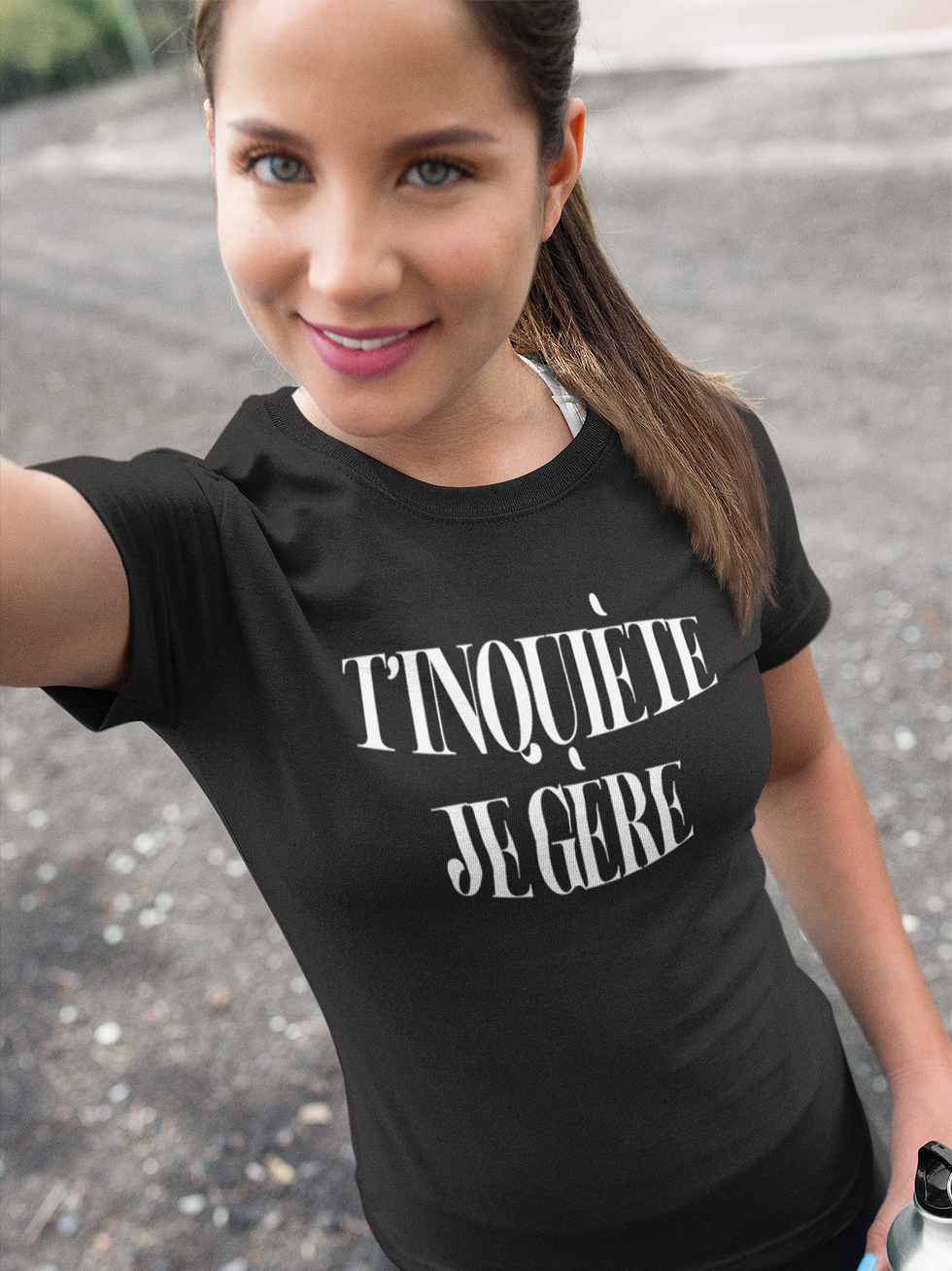 Miniature : T-shirt T'inquiète Je gère