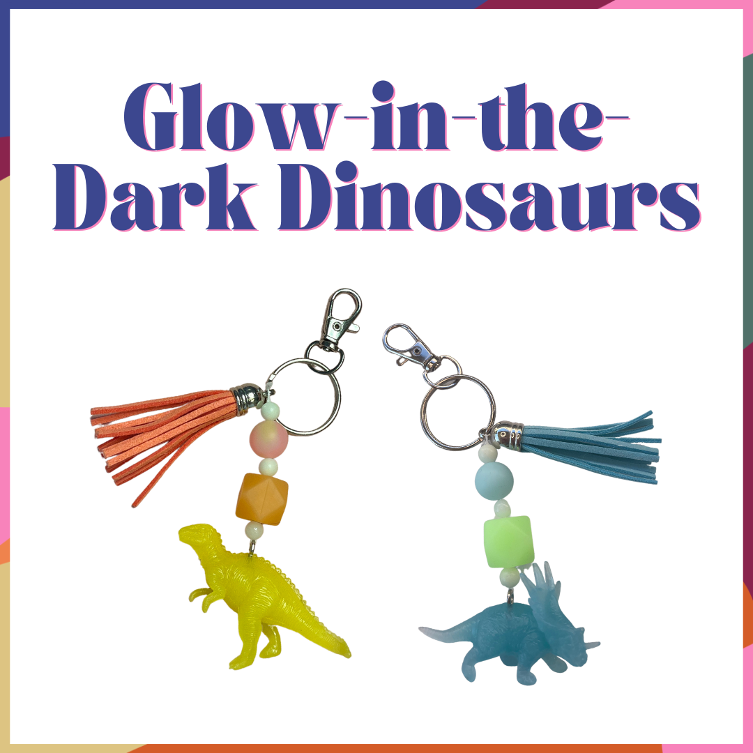 Keychain Business in a Box | Glow-in-the-Dark Dinosaurs