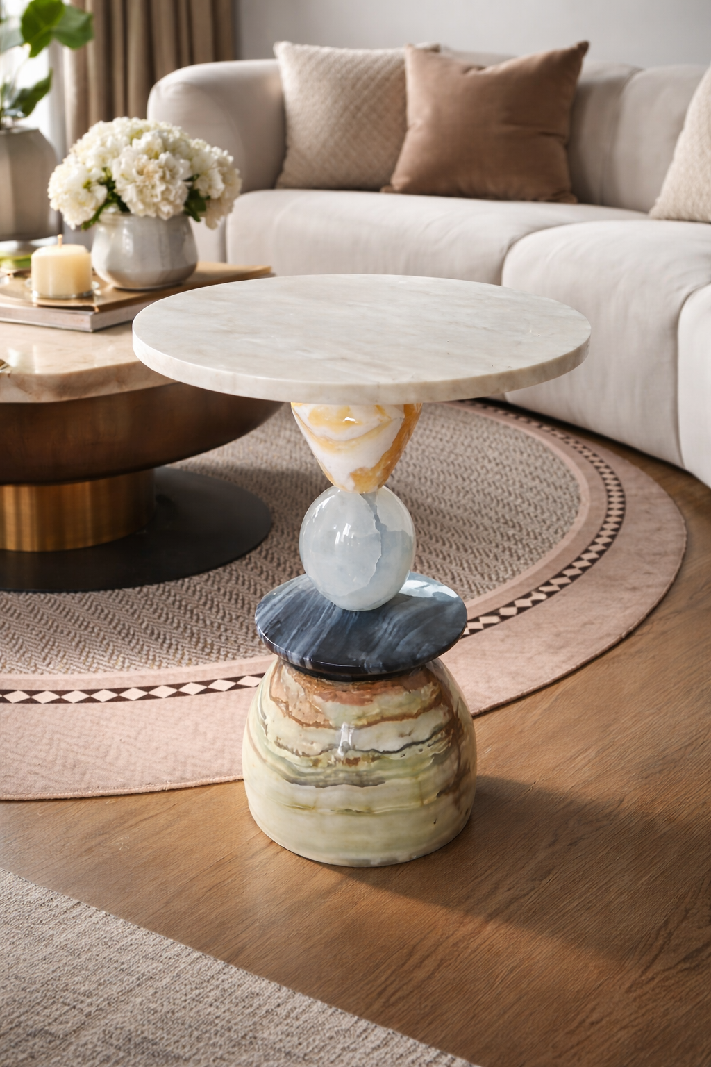 Natural stone - side table