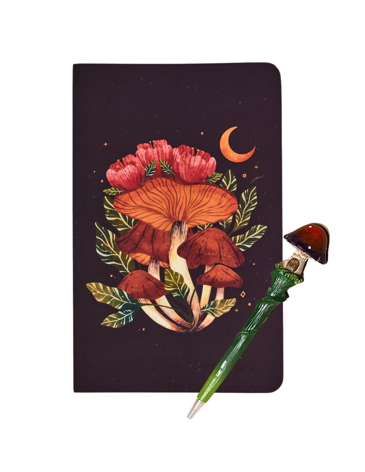 Midnight Mushroom Journal & Mushroom Pen