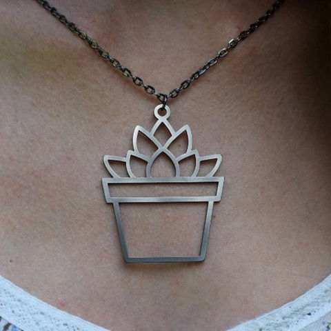 Handmade Succulent Pendant