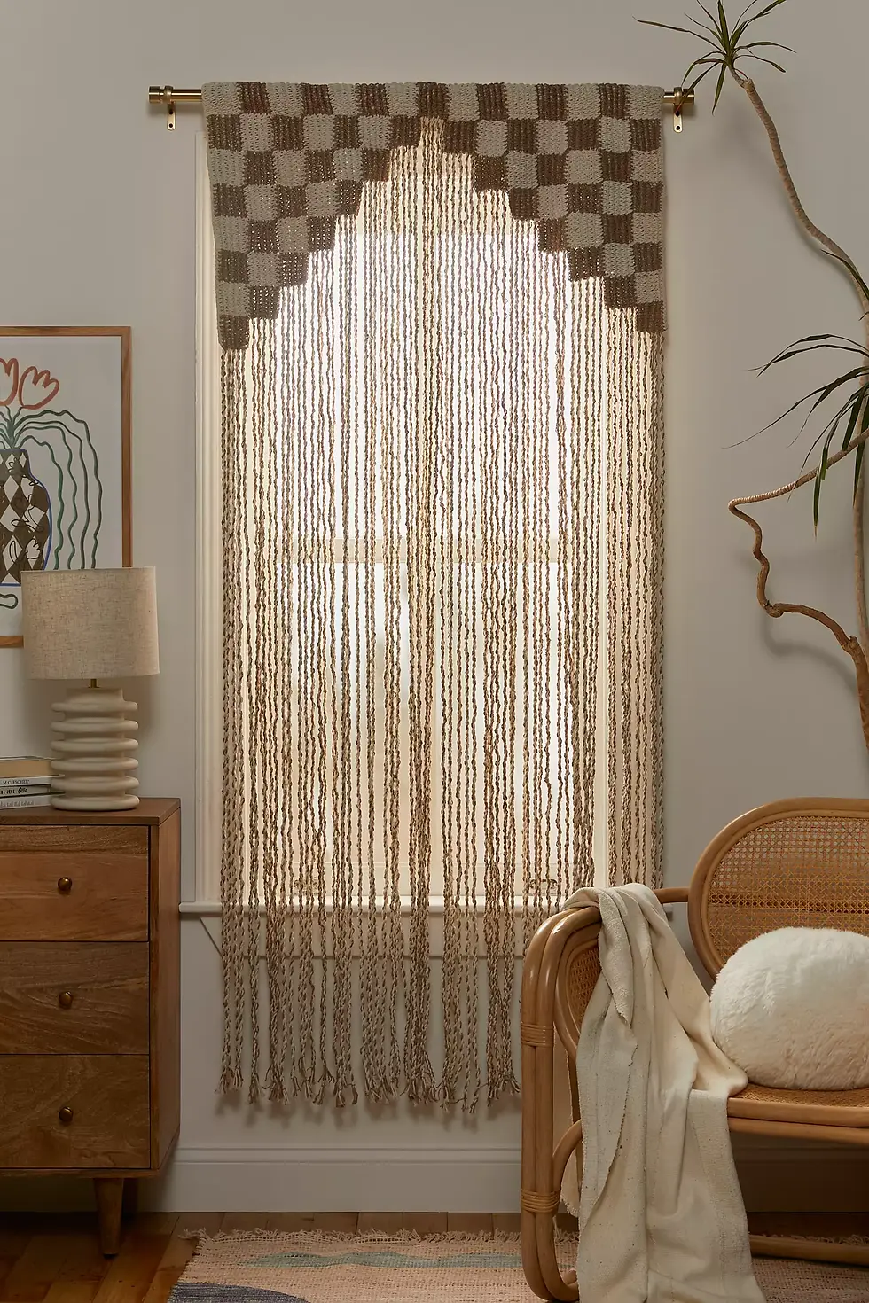Thumbnail: Checkerboard Macrame Door Portal
