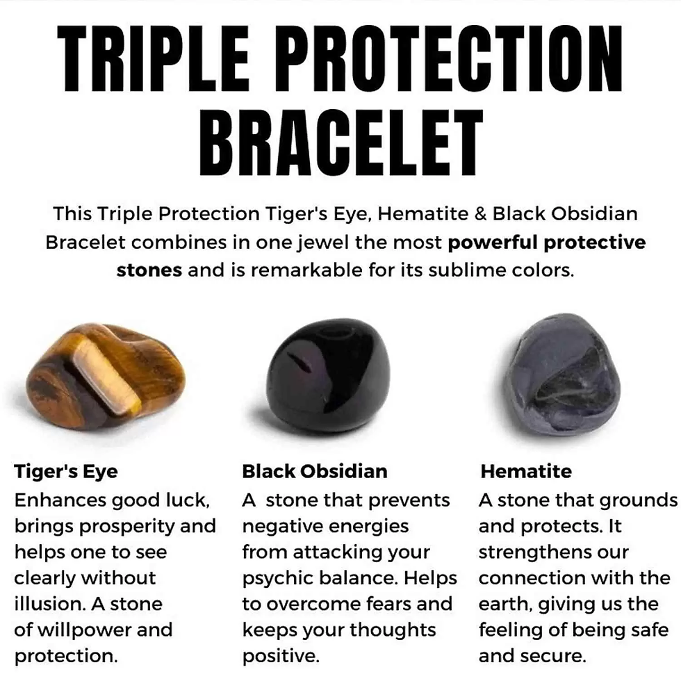 Thumbnail: Triple Protection Gemstone Bracelet