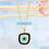 Thumbnail: Geometric Evil Eye Pendant Necklace