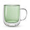 Thumbnail: 4pc Set Borosilicate 16oz Double-Wall Glass Mugs