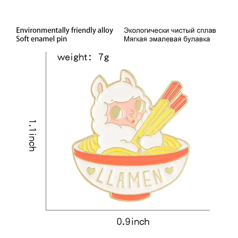 Thumbnail: Ramen Noodle Bowl Enamel Pin Set
