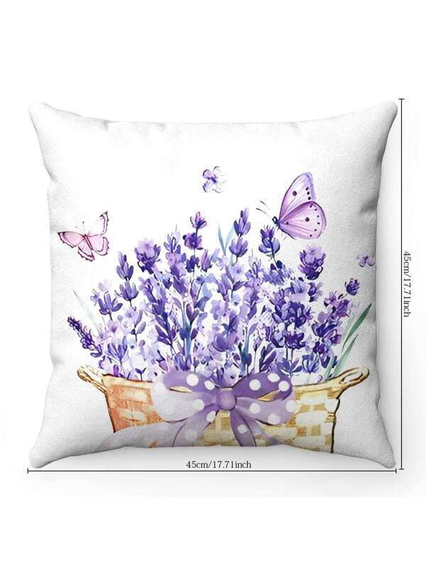 Thumbnail: Lavender Home Sweet Home Accent Pillow 4PC Set