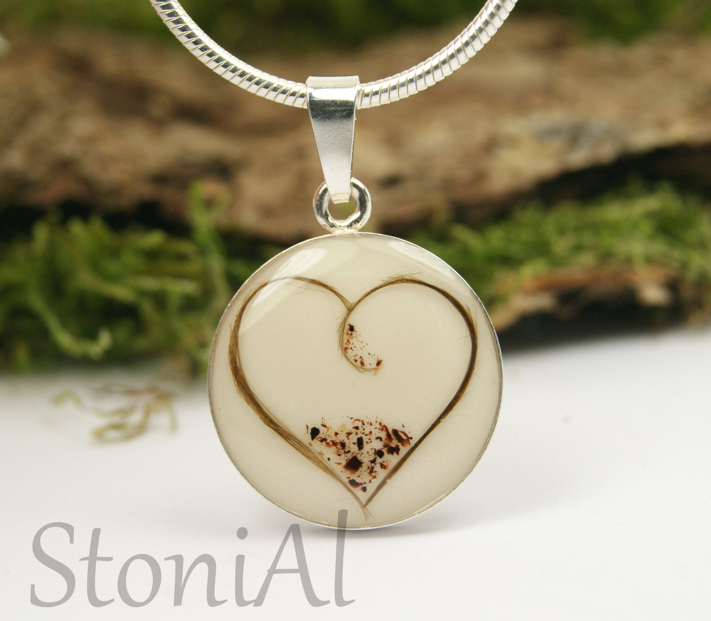 Herz aus Haaren &Nabelschnur mit oder ohne Muttermilch