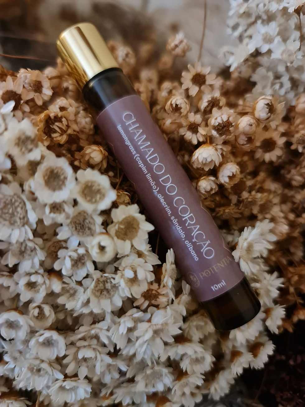 blend com sinergia de óleos essenciais - Chamado do Coração