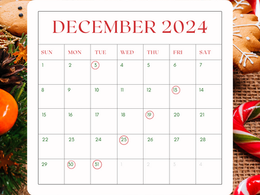 メンズ脱毛専門店BRAVE【12月の定休日とイベント】