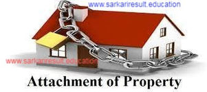 When can the property of absconding person be attached?