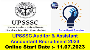 UPSSSC Auditor & Assistant Accountant Recruitment 2023
