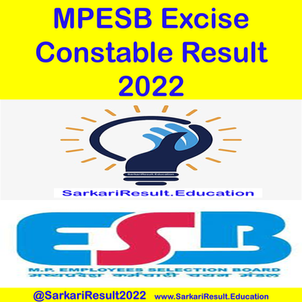 MPESB Excise Constable Result 2022 || Direct Result Link Available