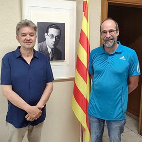 Manuel Llorens visita el Casal de Vilafranca i reviu el llegat familiar