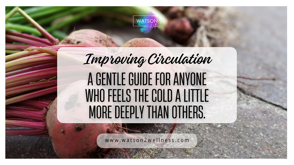 Improving Circulation Through Nutrition & Fitness