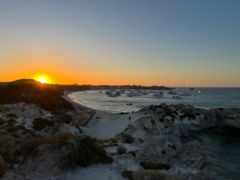 zonsondergang, werken in australie, backpacken, strand, zon, zee