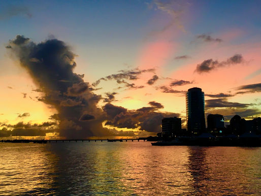 Encore un sublime coucher de soleil...