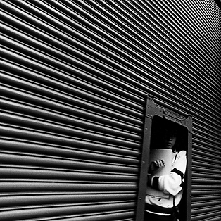 Corrigated Door with Girl.png
