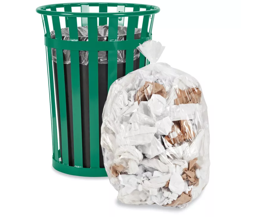 VICBAY 35" x 50" Clear X-Strong Garbage Bags