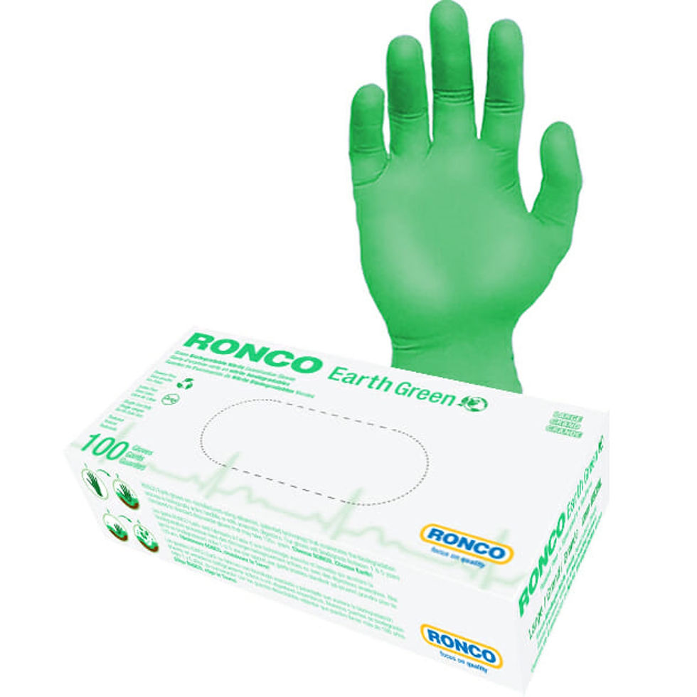 Thumbnail: Ronco 3.5 Mil Disposable Biodegradable Nitrile Glove