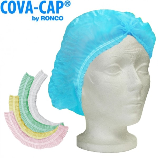 RONCO COVA-CAP Polypropylene Pleated Bouffant Cap