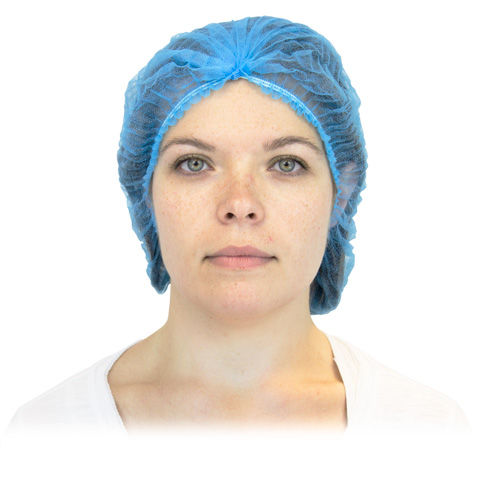 Thumbnail: Safety Zone Polypropylene Pleated Bouffant Caps