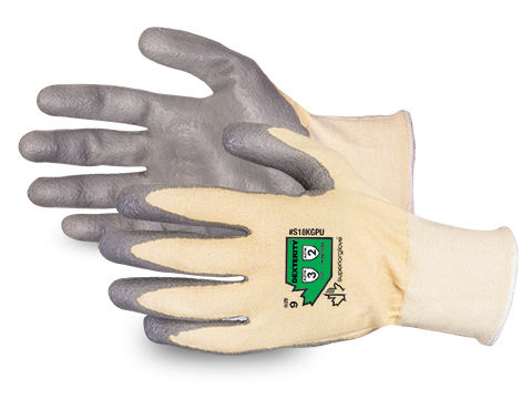 Dexterity® 18-Gauge Cut-Resistant Kevlar® and Engineered Fiber, PU Palm Dipped G