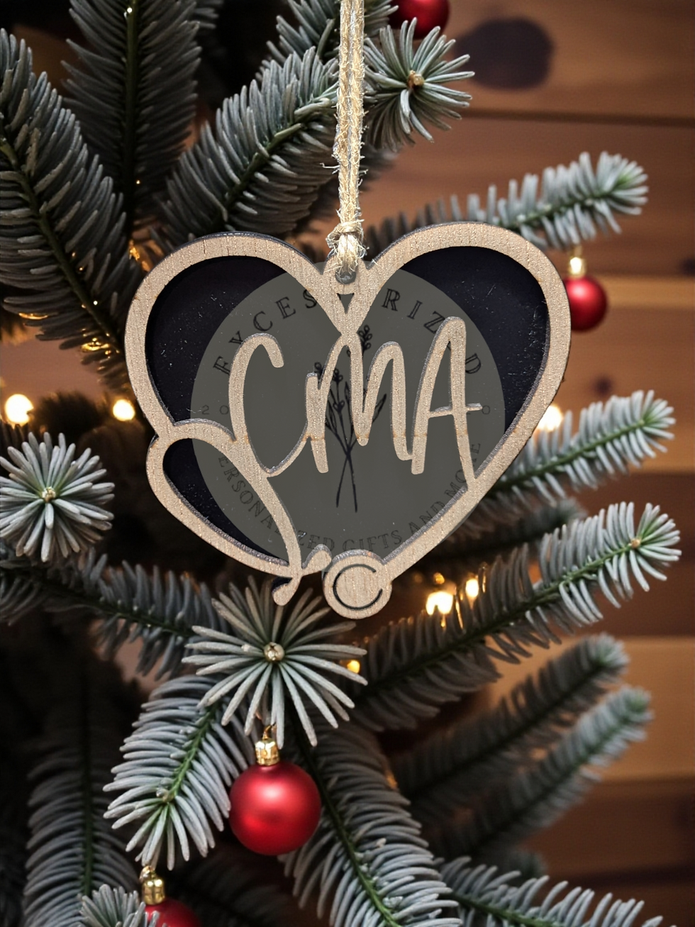 Thumbnail: Healthcare Career Stethoscope Ornament 