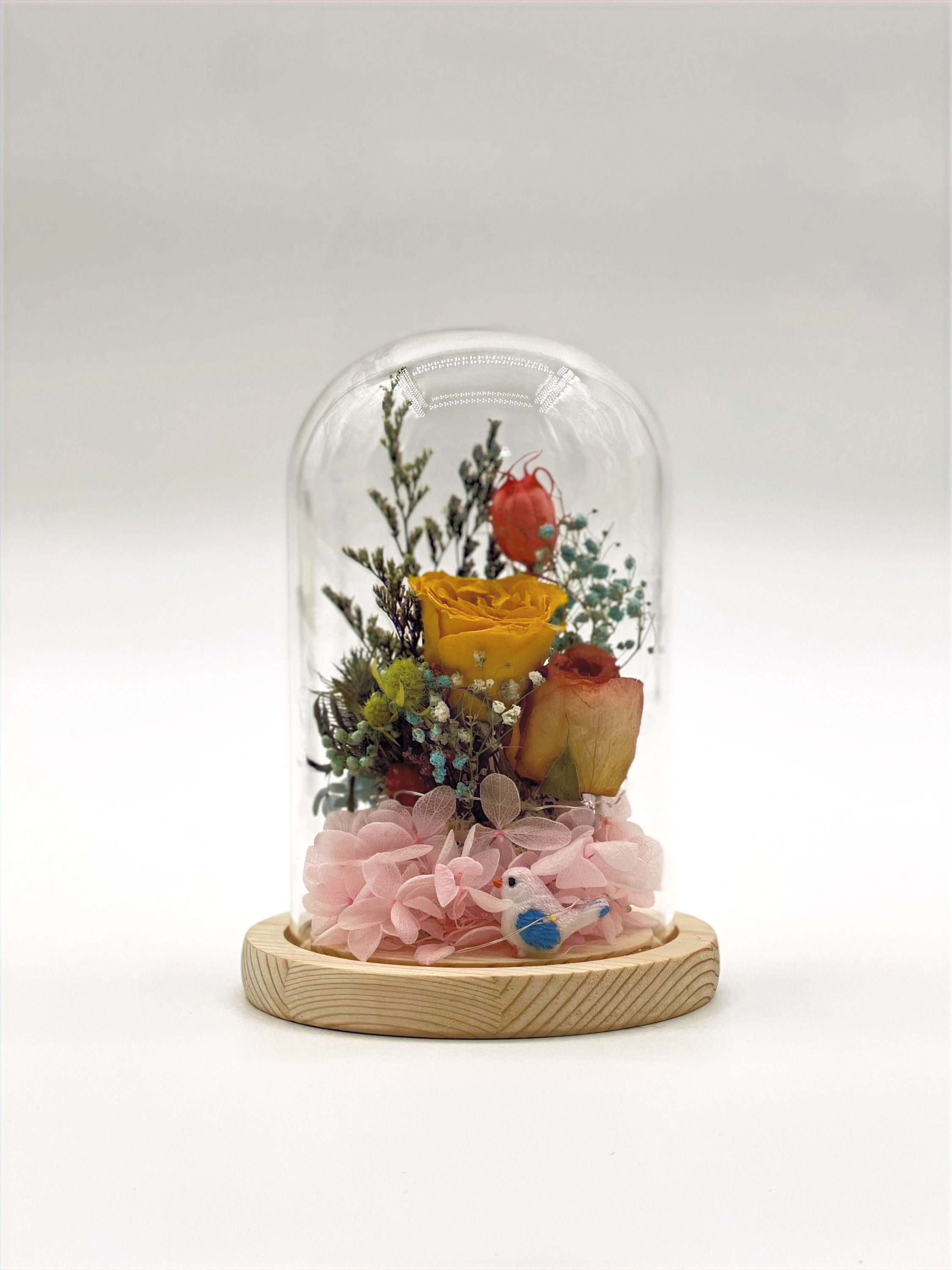 IMS03-2 preserved roses in glass