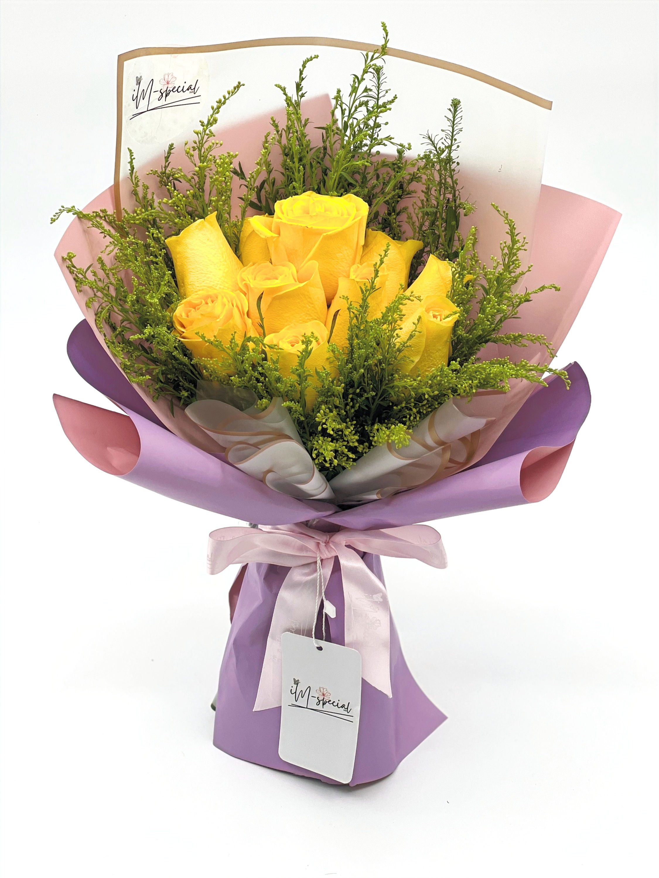 IMSFF12-Fresh Yellow Rose Small Flower Bouquet