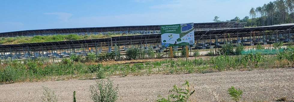 La centrale vue de la route, début Juillet 2026