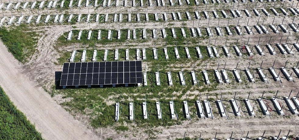 Une vue aérienne de la table test mai 2026