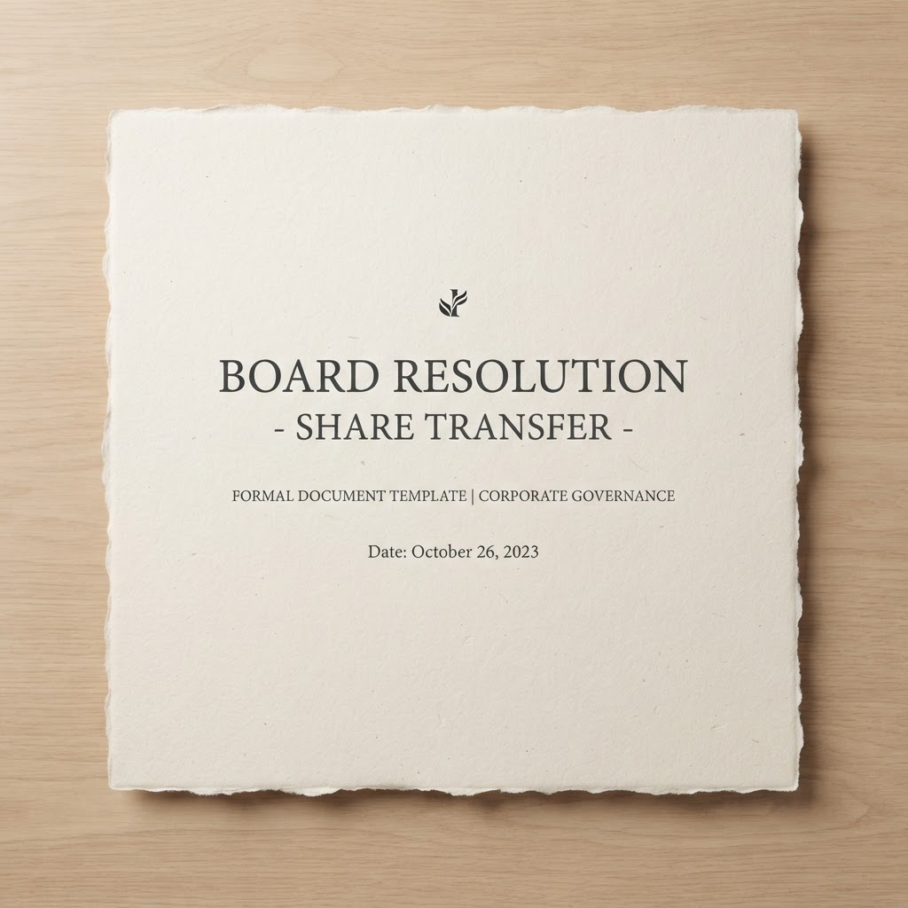 Board Resolution - Share Transfer