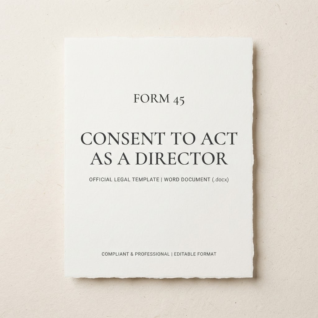 Form 45 - Consent to Act as a Director