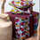 Thumbnail: Pouf cube tissu imprimé africain