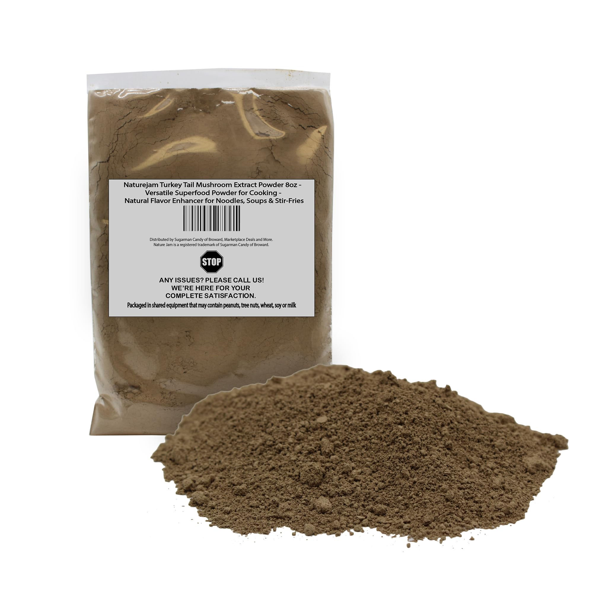 Naturejam Turkey Tail Mushroom Extract Powder 8oz - Superfood Flavor Enhancer