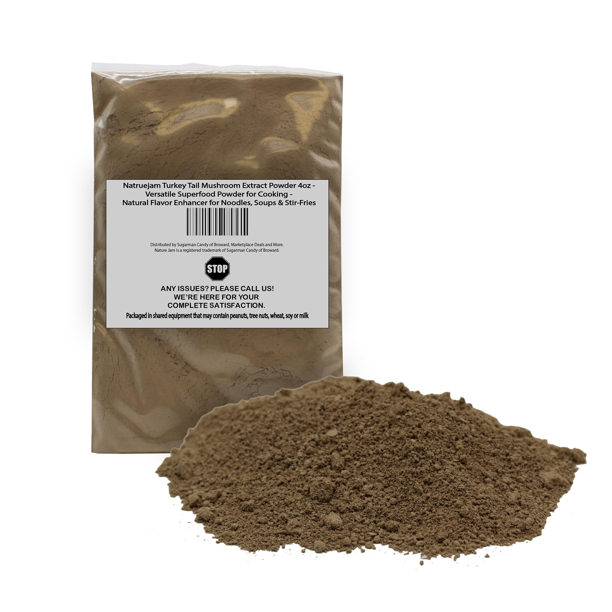 Natruejam Turkey Tail Mushroom Extract Powder 4oz - Versatile Superfood Powder