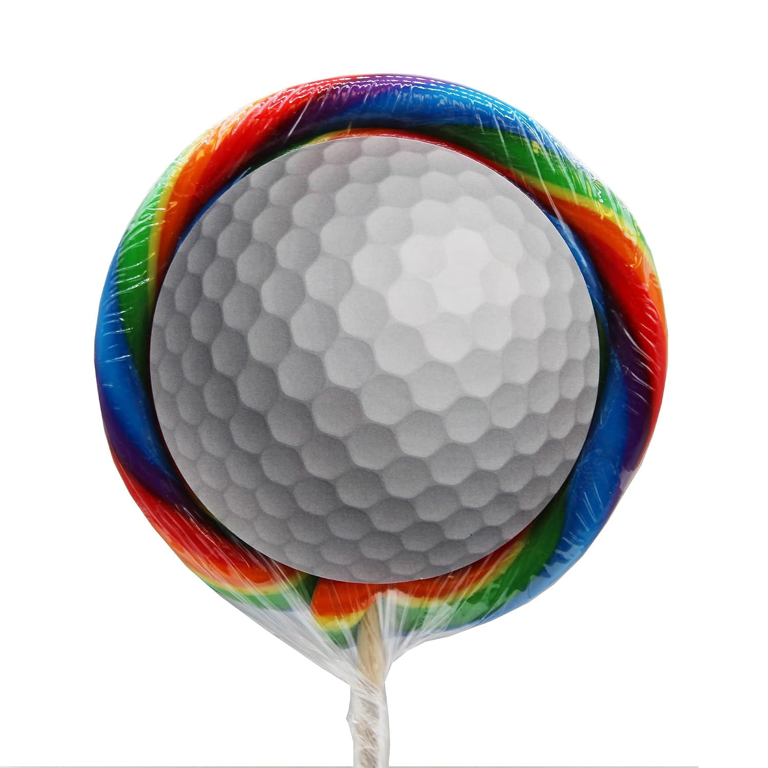 Naturejam Golf Themed Lollipops 2 Inch - 3 Count - Sports Candy