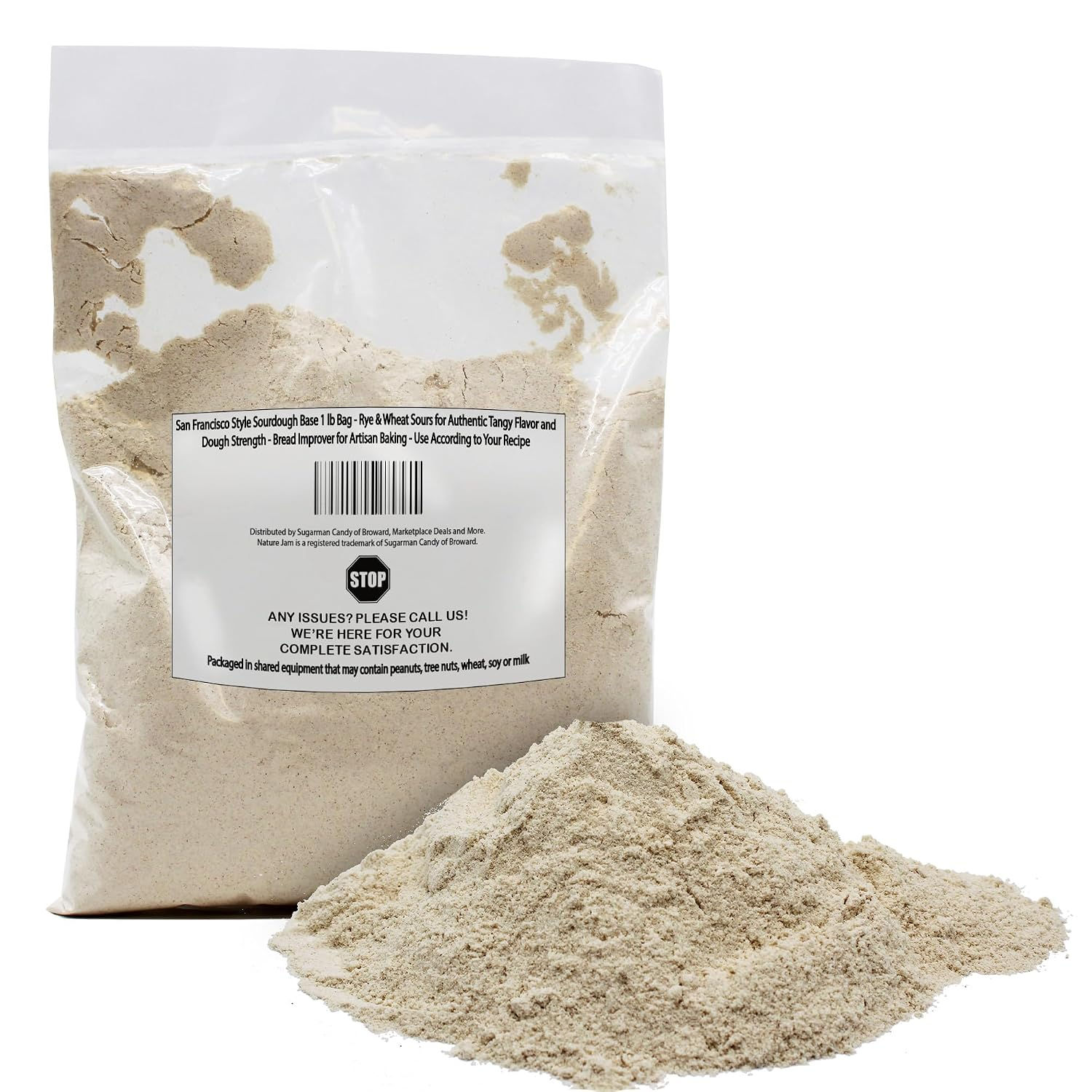San Francisco Style Sourdough Base 1 lb Bag - Rye & Wheat Sours for Tangy Flavor