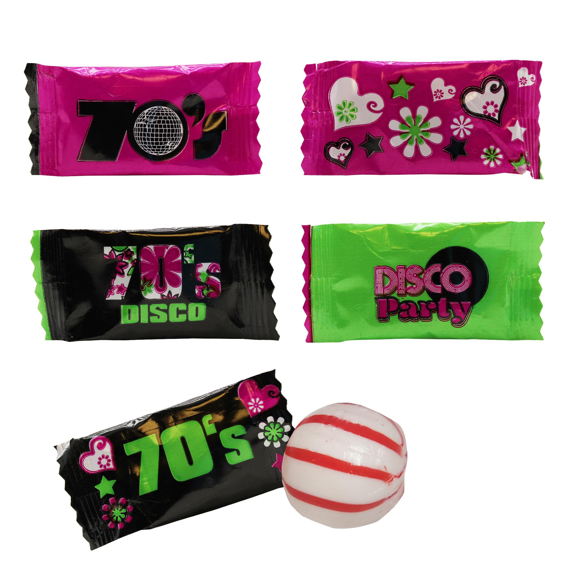Nostalgic 70's Peppermints 100 Count - Vintage Individually Wrapped Candy