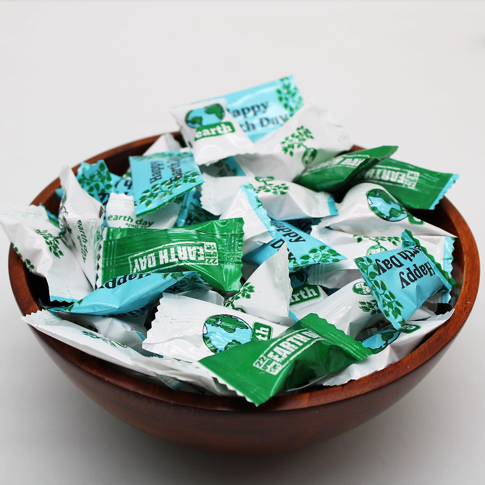 Thumbnail: Earth Day Peppermints 100 Count - Eco Themed Individually Wrapped Candy