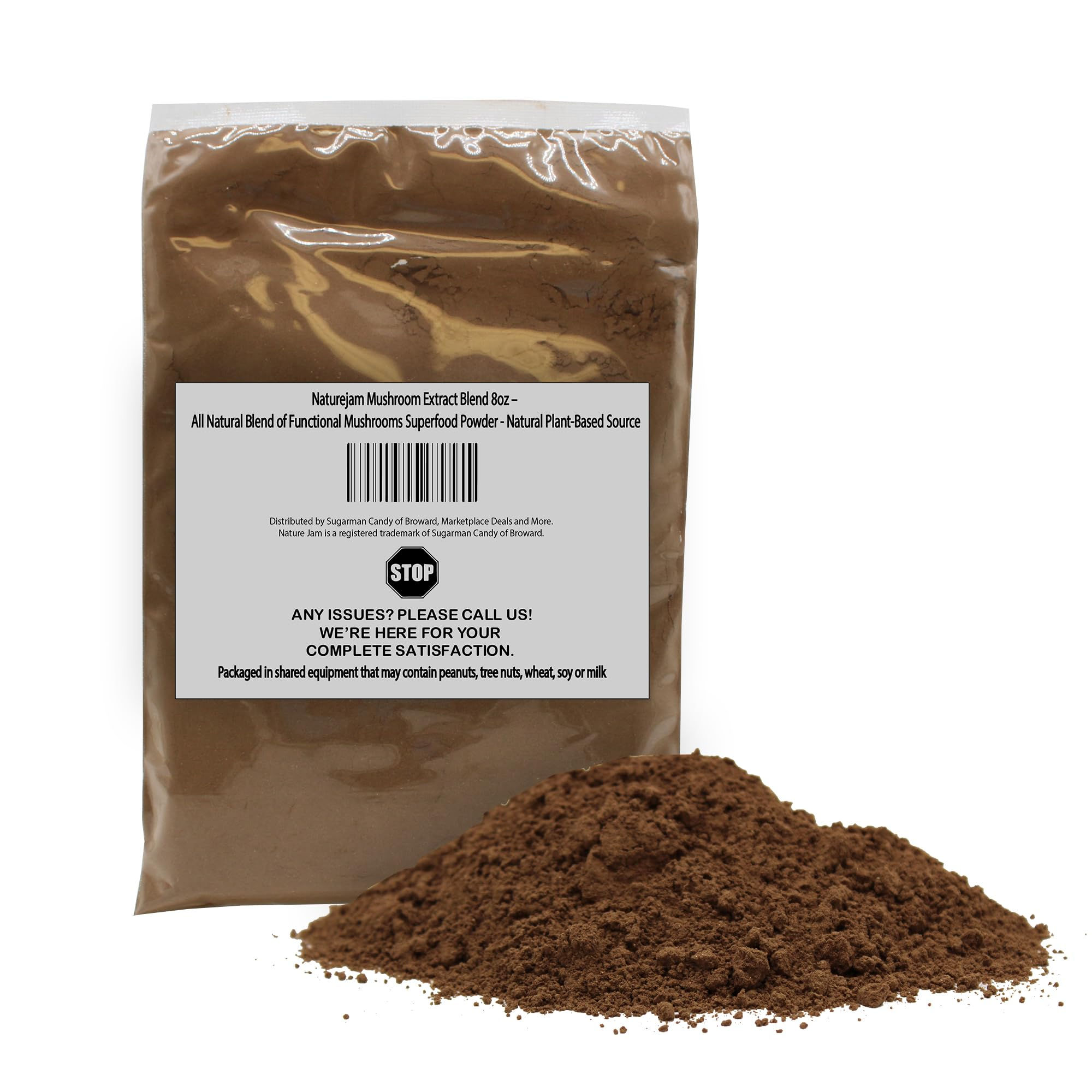 Naturejam Mushroom Powder Blend 8oz - All Natural Culinary Mushroom Blend