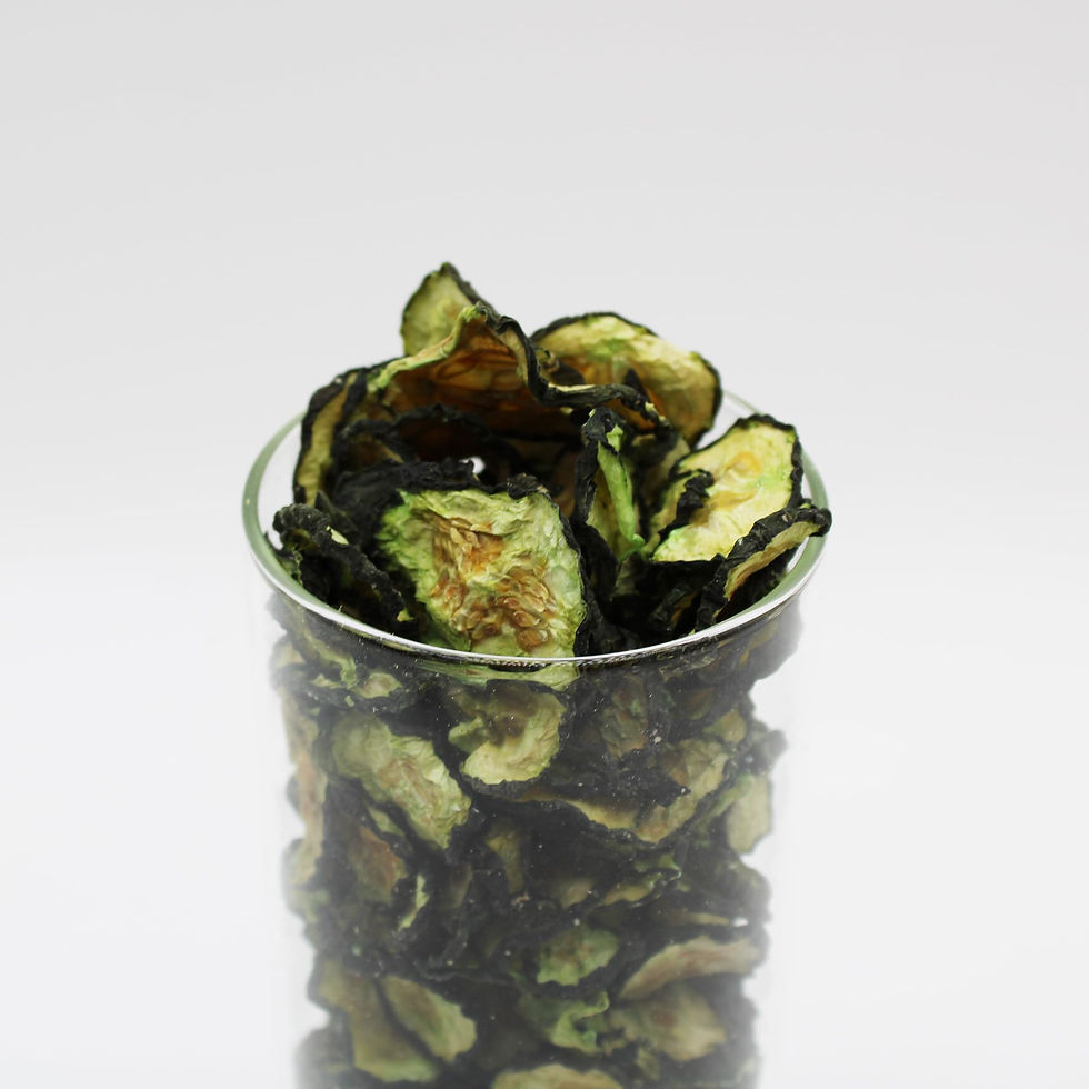 Thumbnail: Crunchy Dehydrated Cucumber Sliced 8oz Bag – Veggie Crisps with Fresh Green Arom