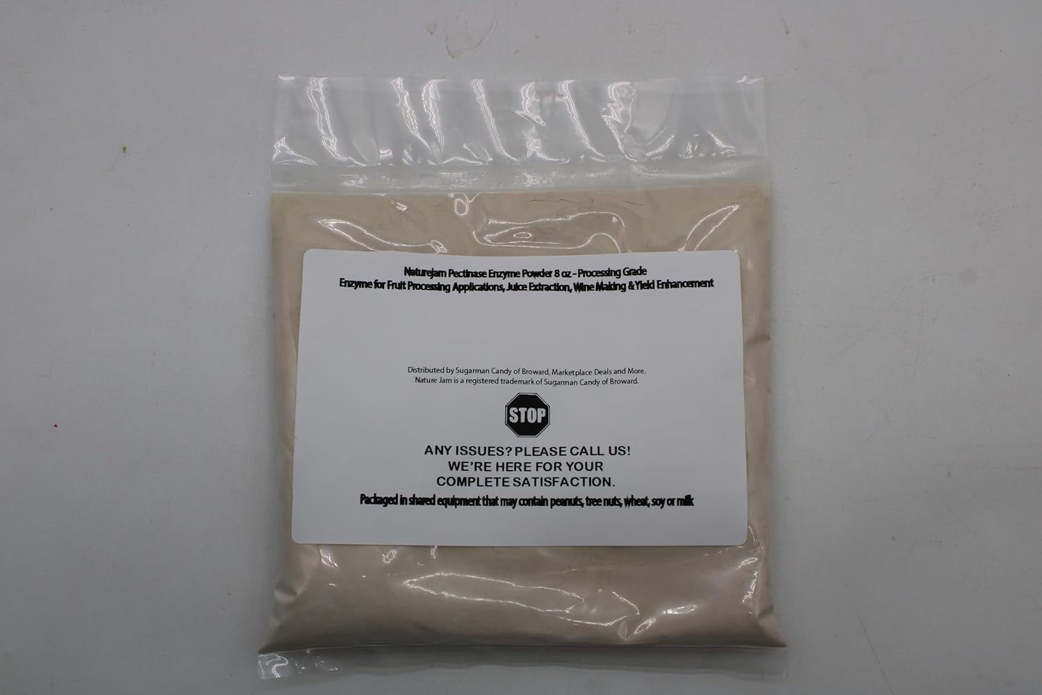 Naturejam Pectinase Enzyme Powder 8 oz - Processing Grade Enzyme for Fruit