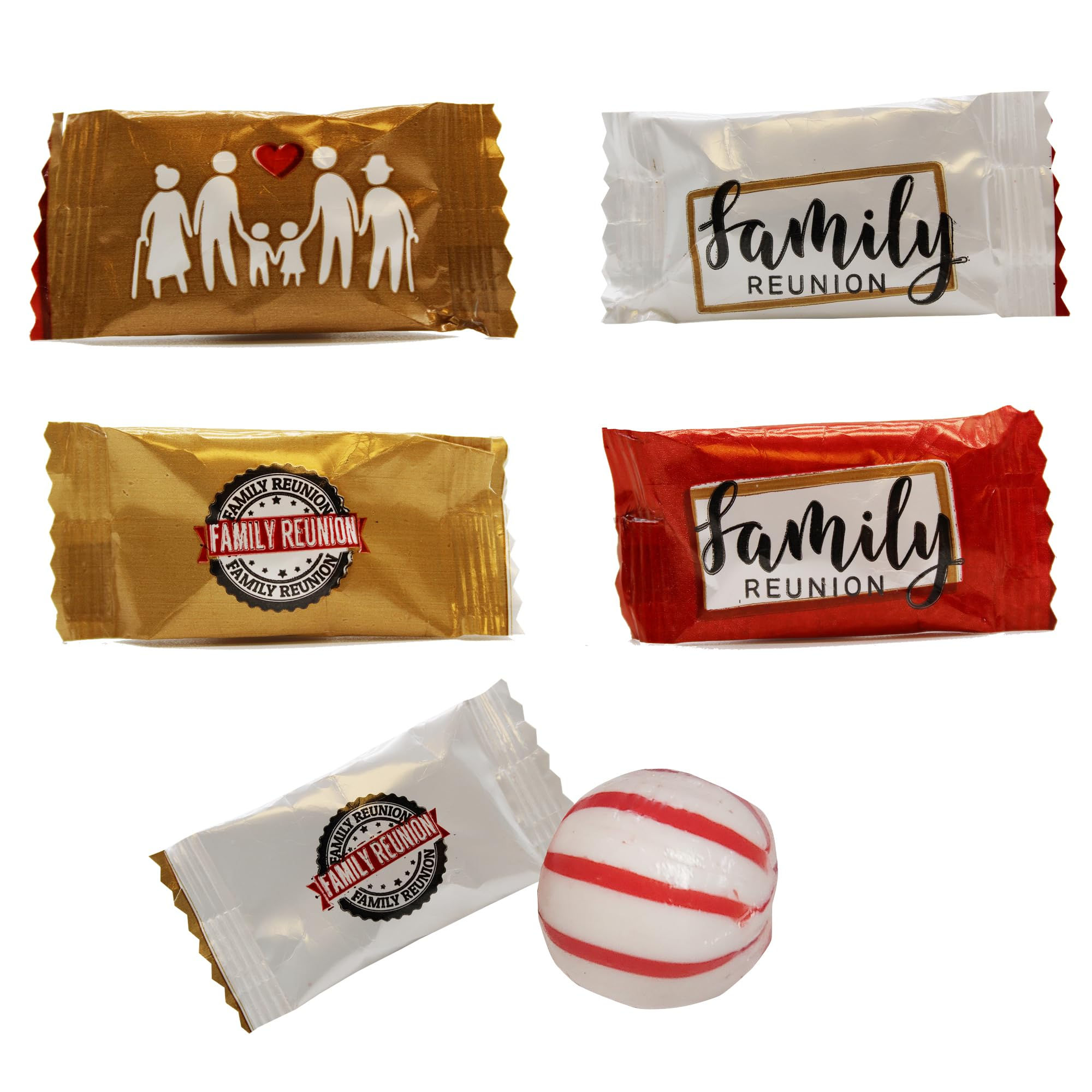 Family Reunion Peppermints 100 Count - Individually Wrapped Peppermint Candies