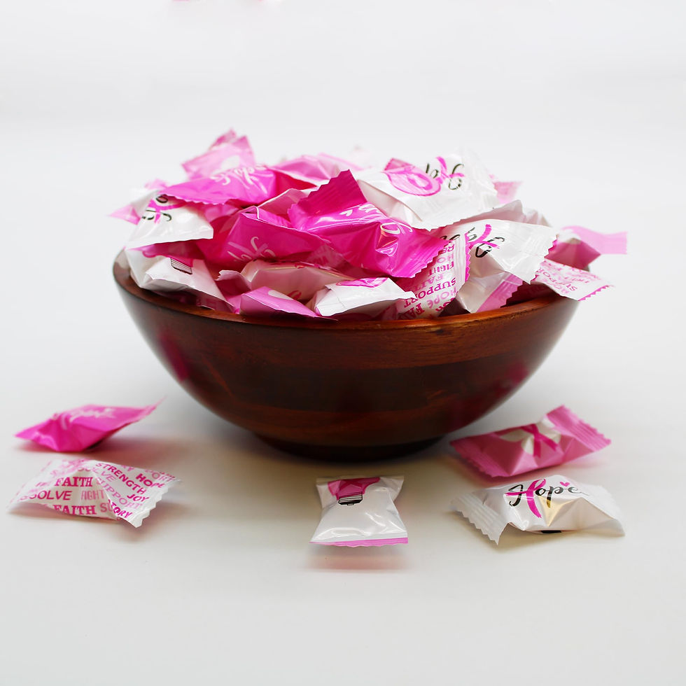 Thumbnail: Naturejam Cancer Awareness Peppermints 100 Count - Individually Wrapped