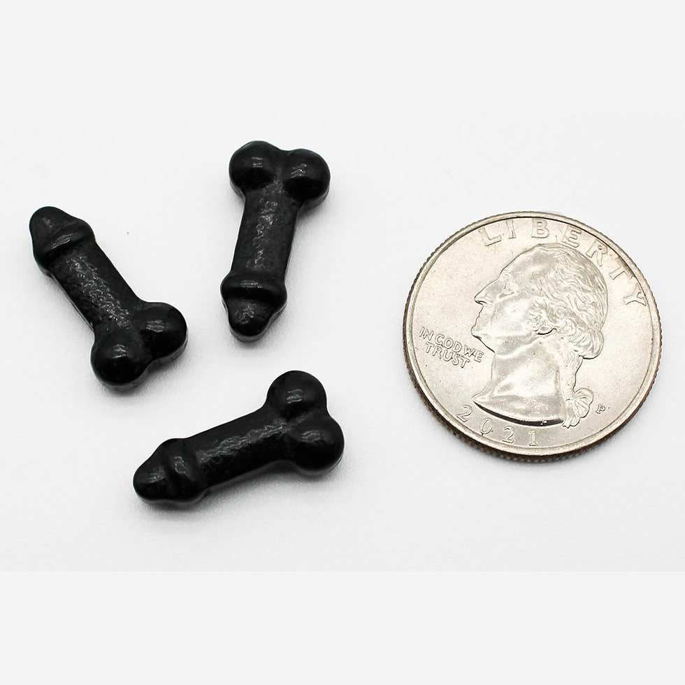 Thumbnail: Little Dicks-Black Colored 8 Ounce Bag of Cocks For Bachellorette Parties-The Pe