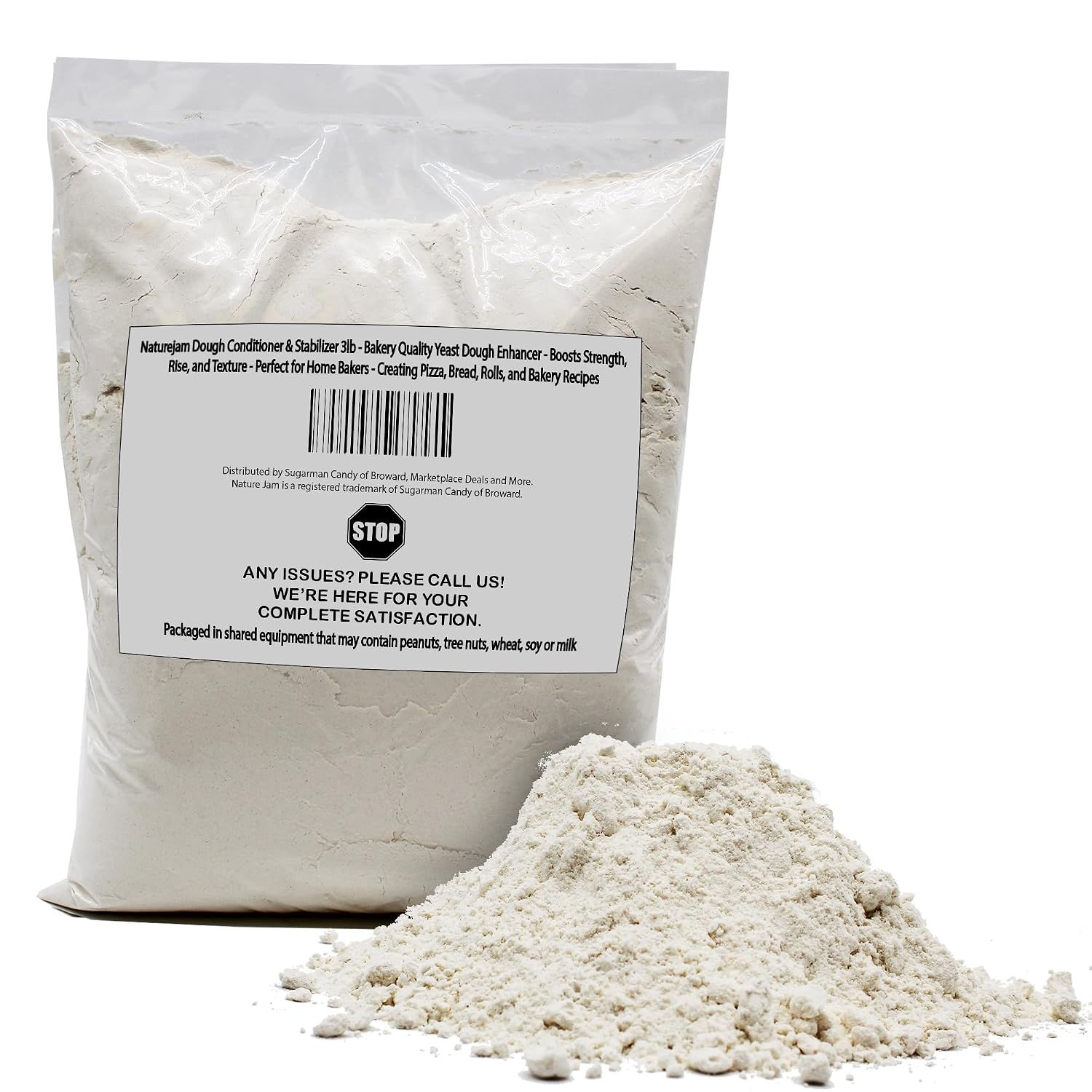 Naturejam Dough Conditioner & Stabilizer 3lb Bakery Quality Yeast Dough Enhancer