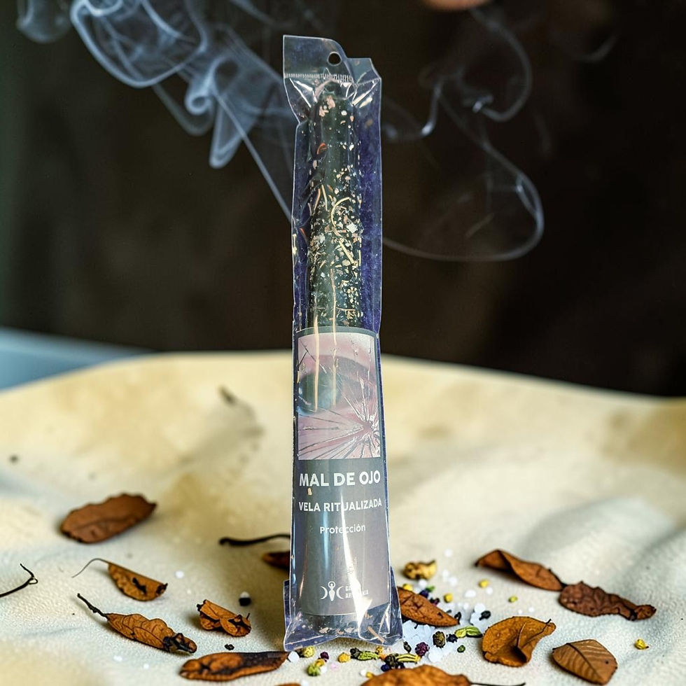 Miniatura: Vela ritualizada MAL DE OJO
