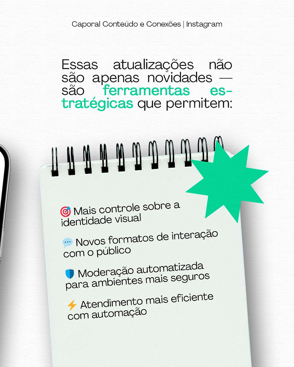 Conteúdo de marketing digital criado pela Caporal Comunicação, focado em criatividade, design e estratégia de marca.